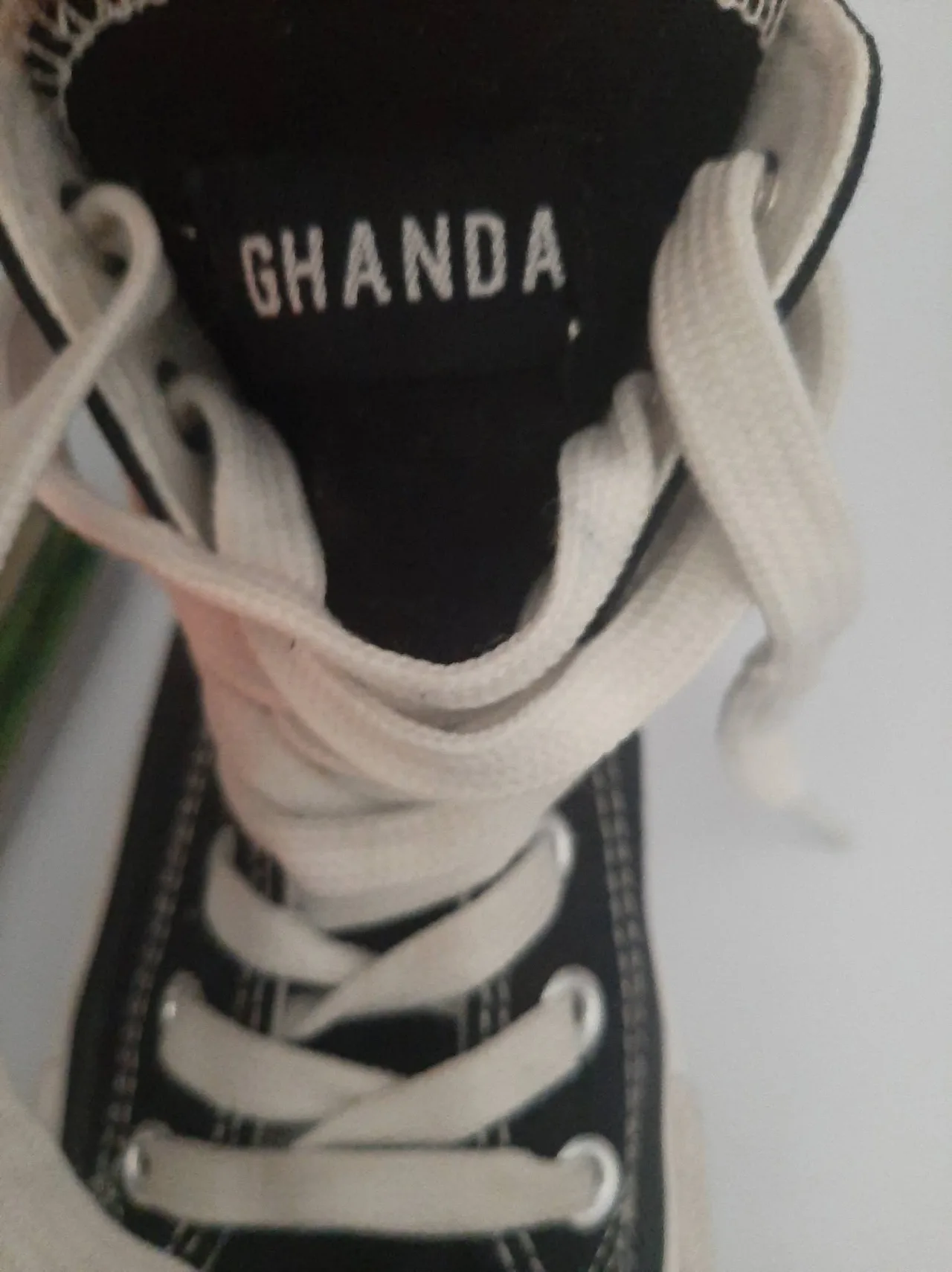 Ghanda Black and White Sneakers — photo 9