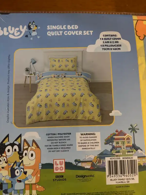Quilt cover Bluey