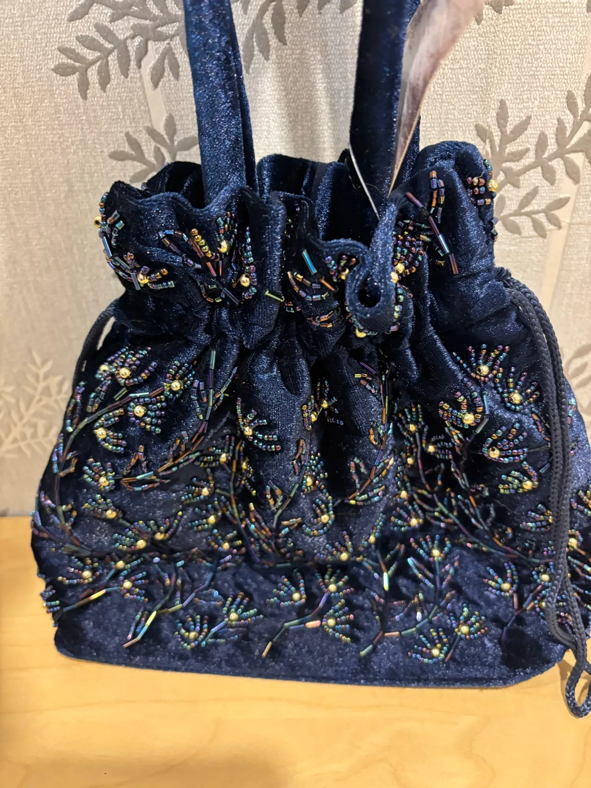 Velvet beaded bag – photo 2