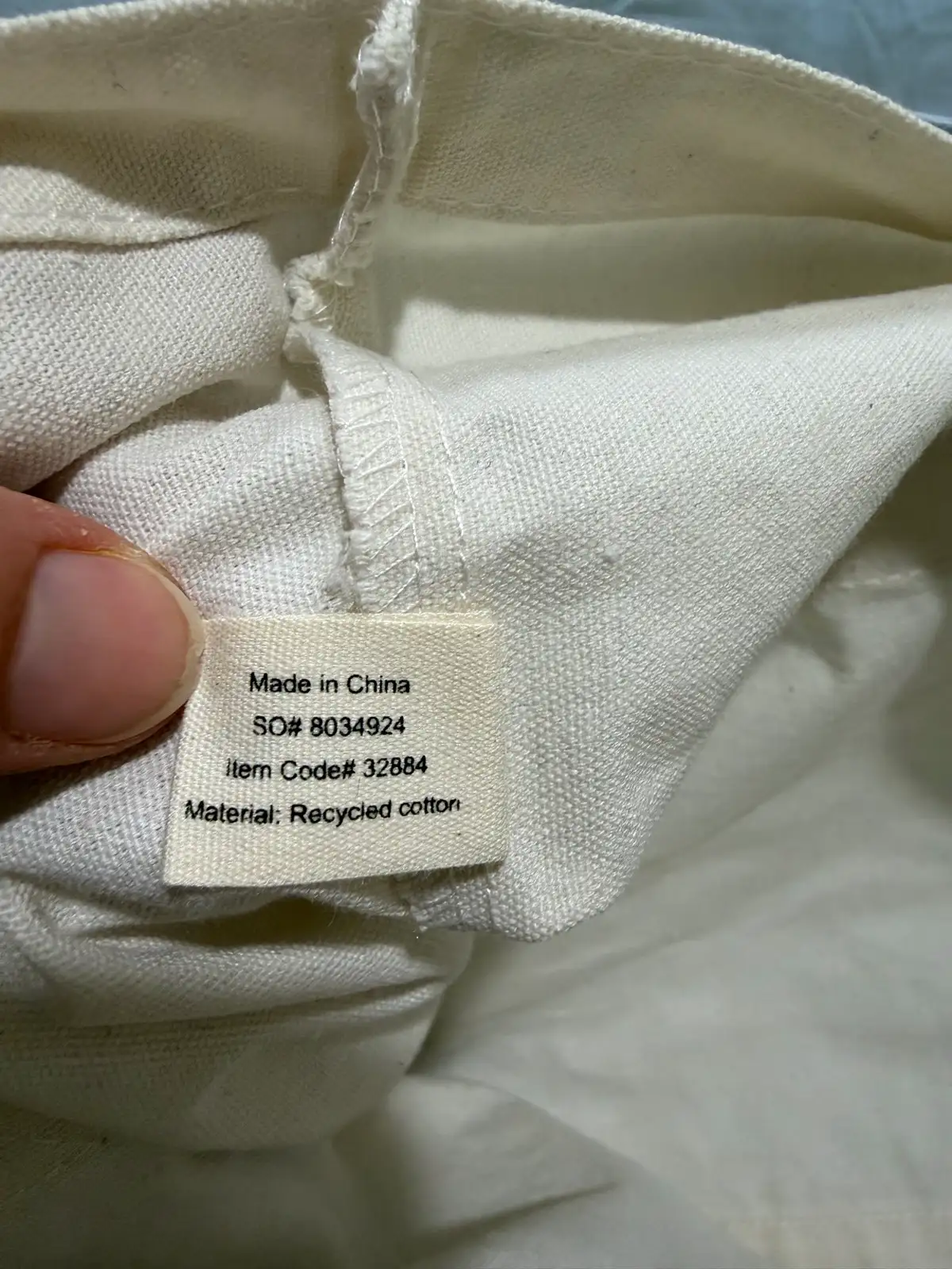 GUESS Originals Large Canvas Tote Bag - Recycled Cotton – photo 2