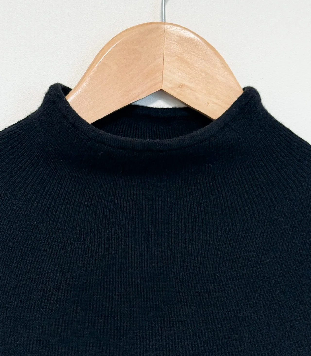 Witchery Black Half-Neck Wool Blend Knit Top - XS — photo 8