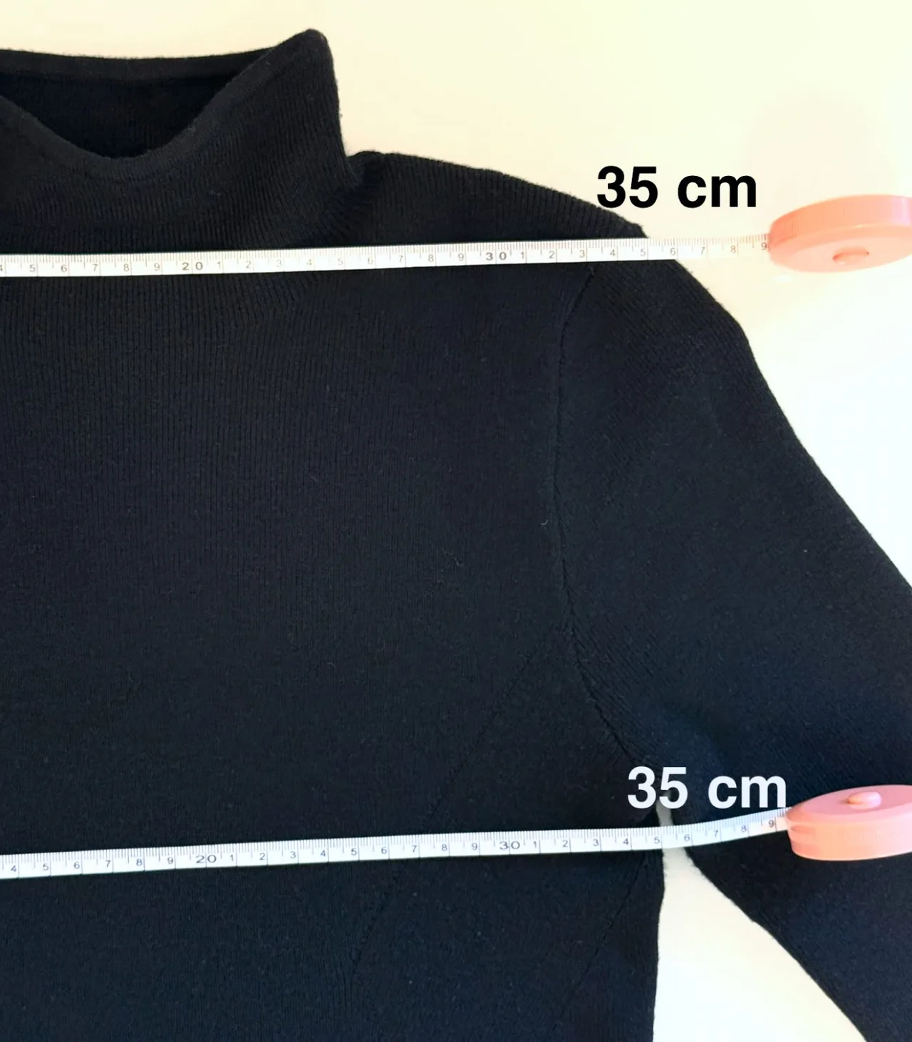 Witchery Black Half-Neck Wool Blend Knit Top - XS — photo 12
