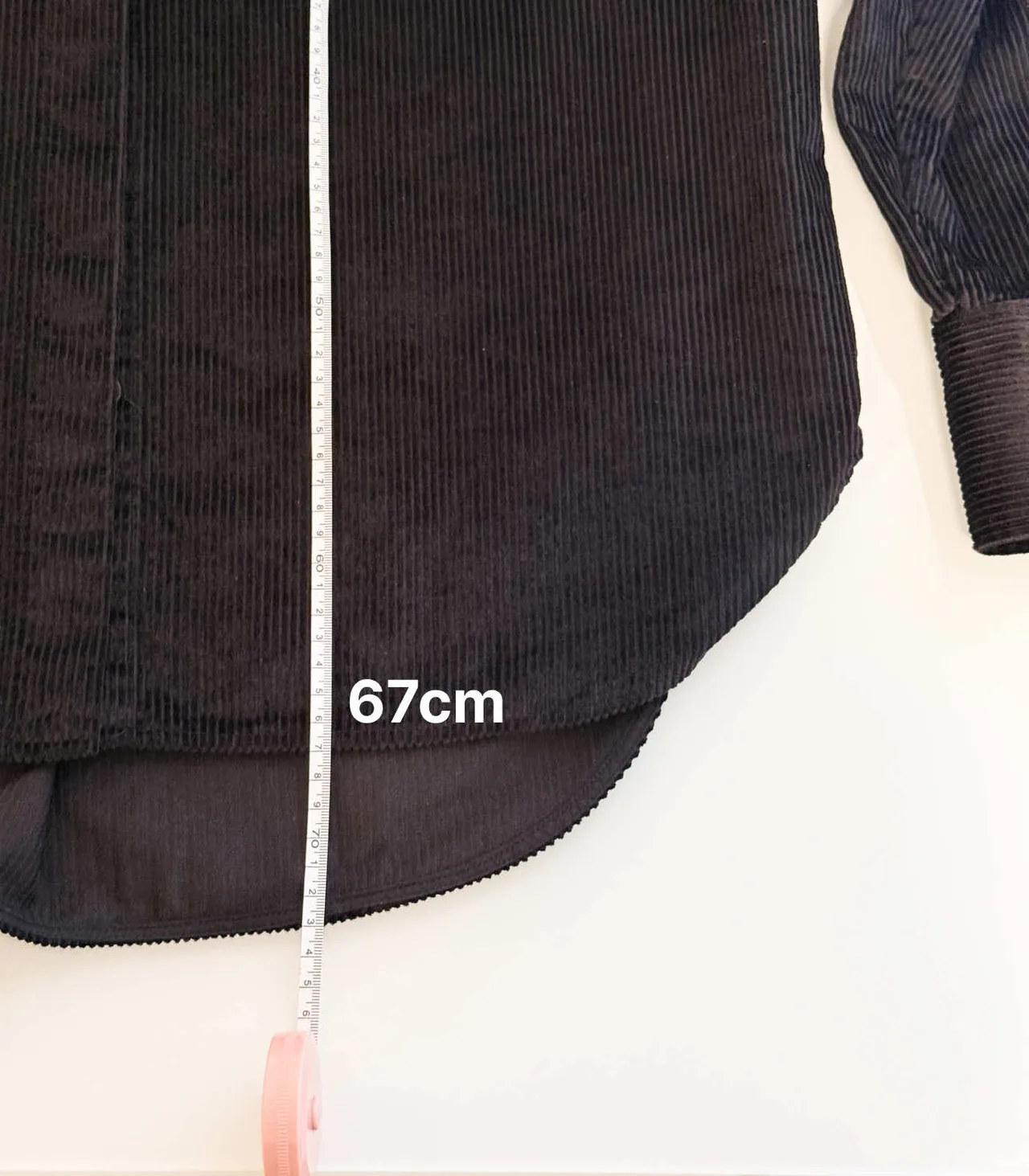 COS Black Corduroy Oversized Button Down Shirt Shiket - EU 34 — photo 12