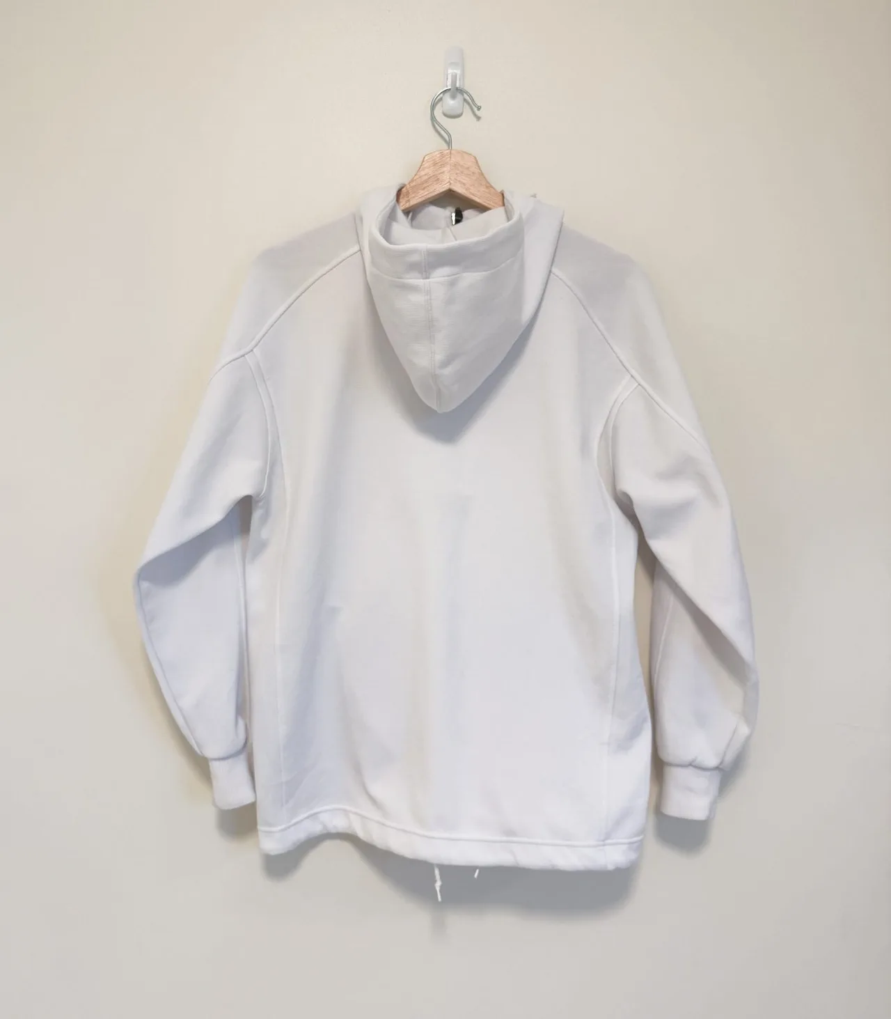 Nike White Vintage Half-Zip Hoodie - Men's Small — photo 4