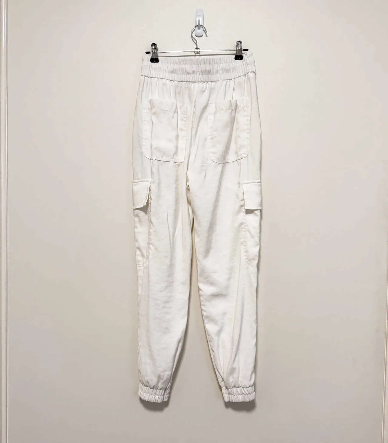 Zara Women's White Lightweight Cargo Joggers - XS — photo 4