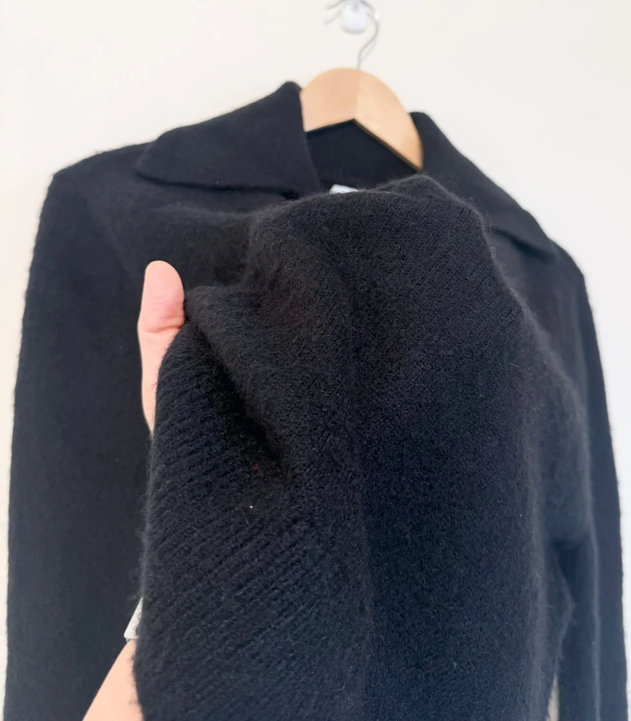 All Fenix Black Cropped Collared Knit Polo Jumper - Women's small — photo 7