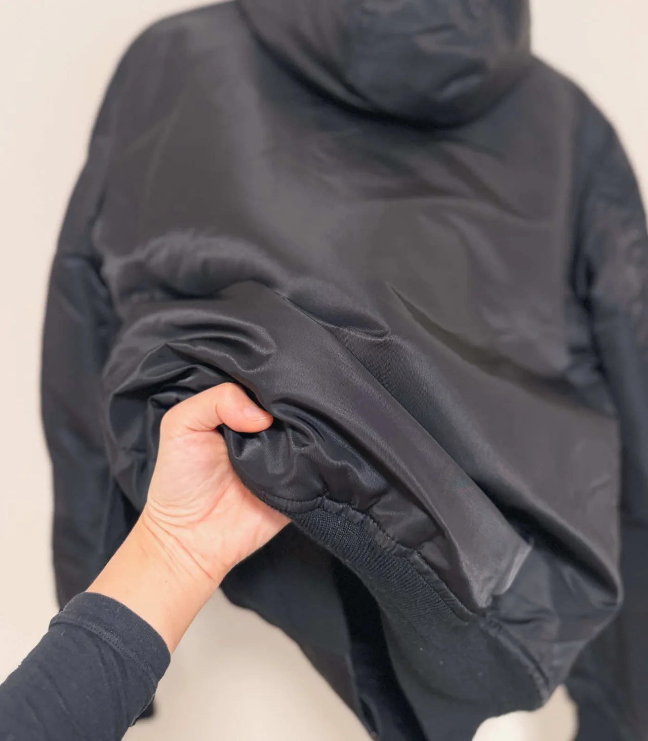 Superdry MA1 Hooded Quilted Bomber Jacket - Mens XS, Black — photo 6