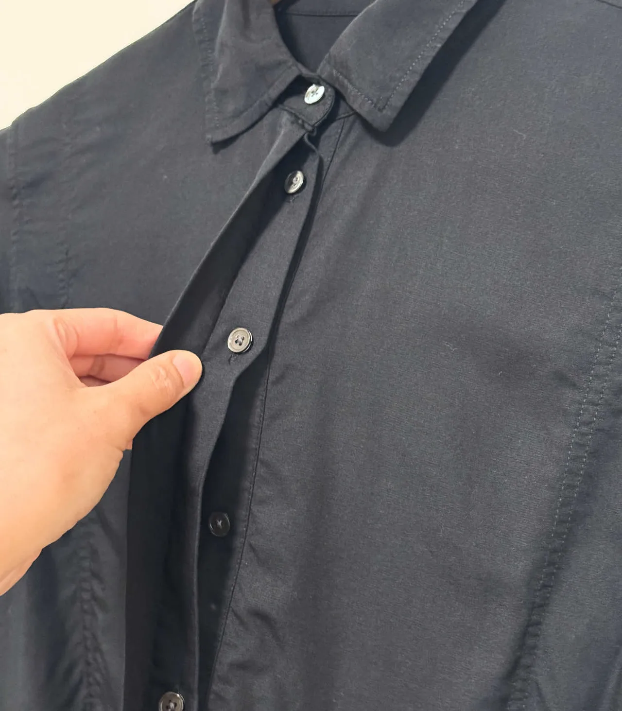 Trenery Women's Black Modal Button-down Shirt - XS — photo 6