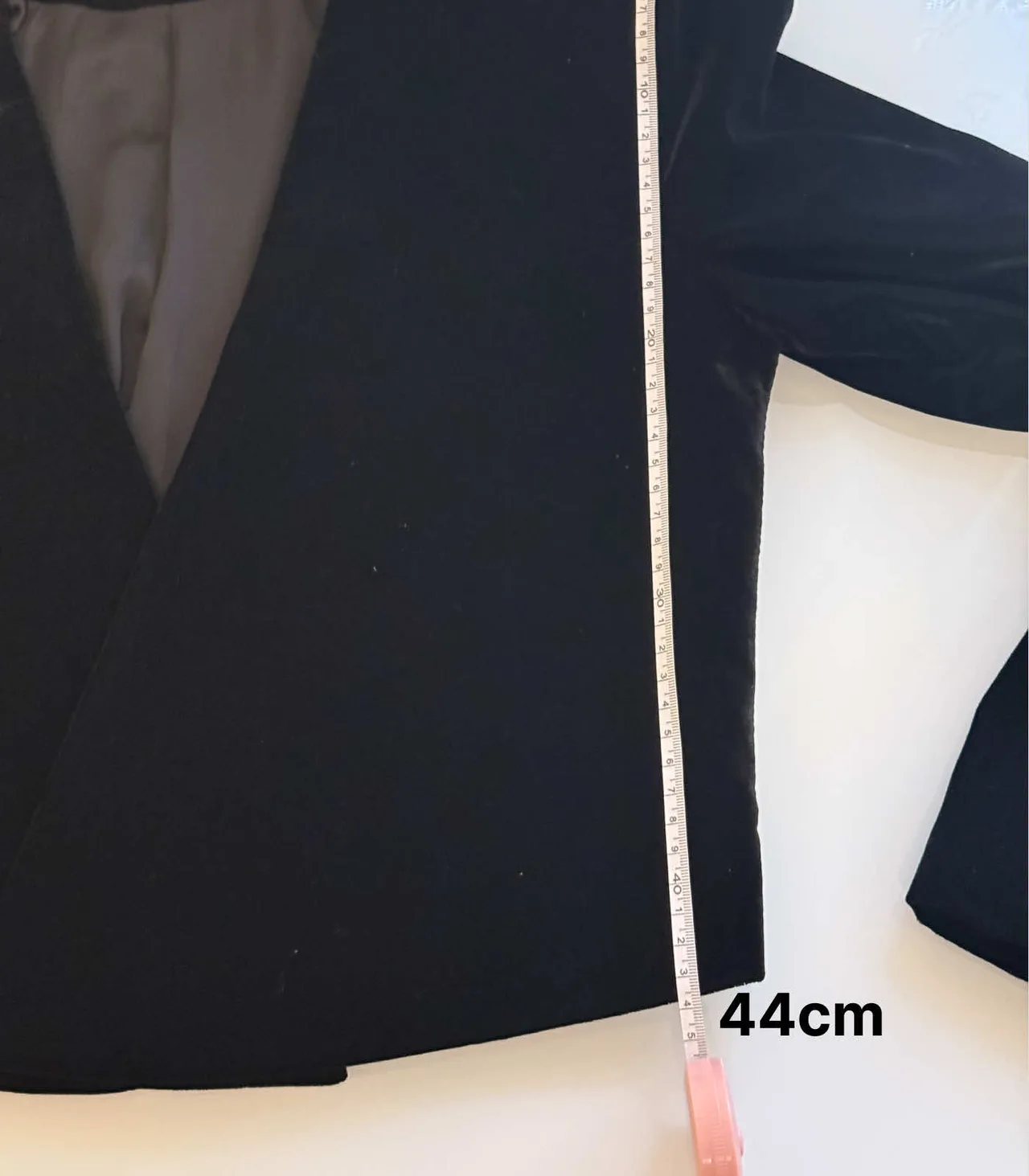 Mango Women's Black Velvet Cropped Open Front Jacket - XS — photo 11