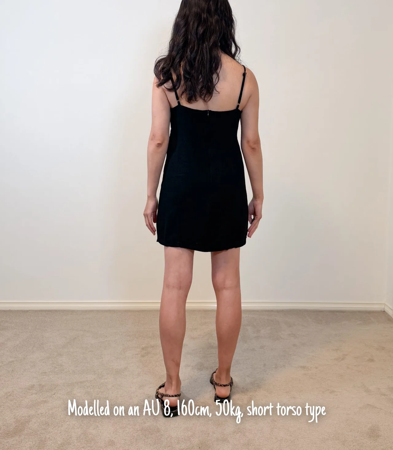 Ava & Eve Black Linen Blend Mini Dress with Ring Cutout - AU 8 — photo 2