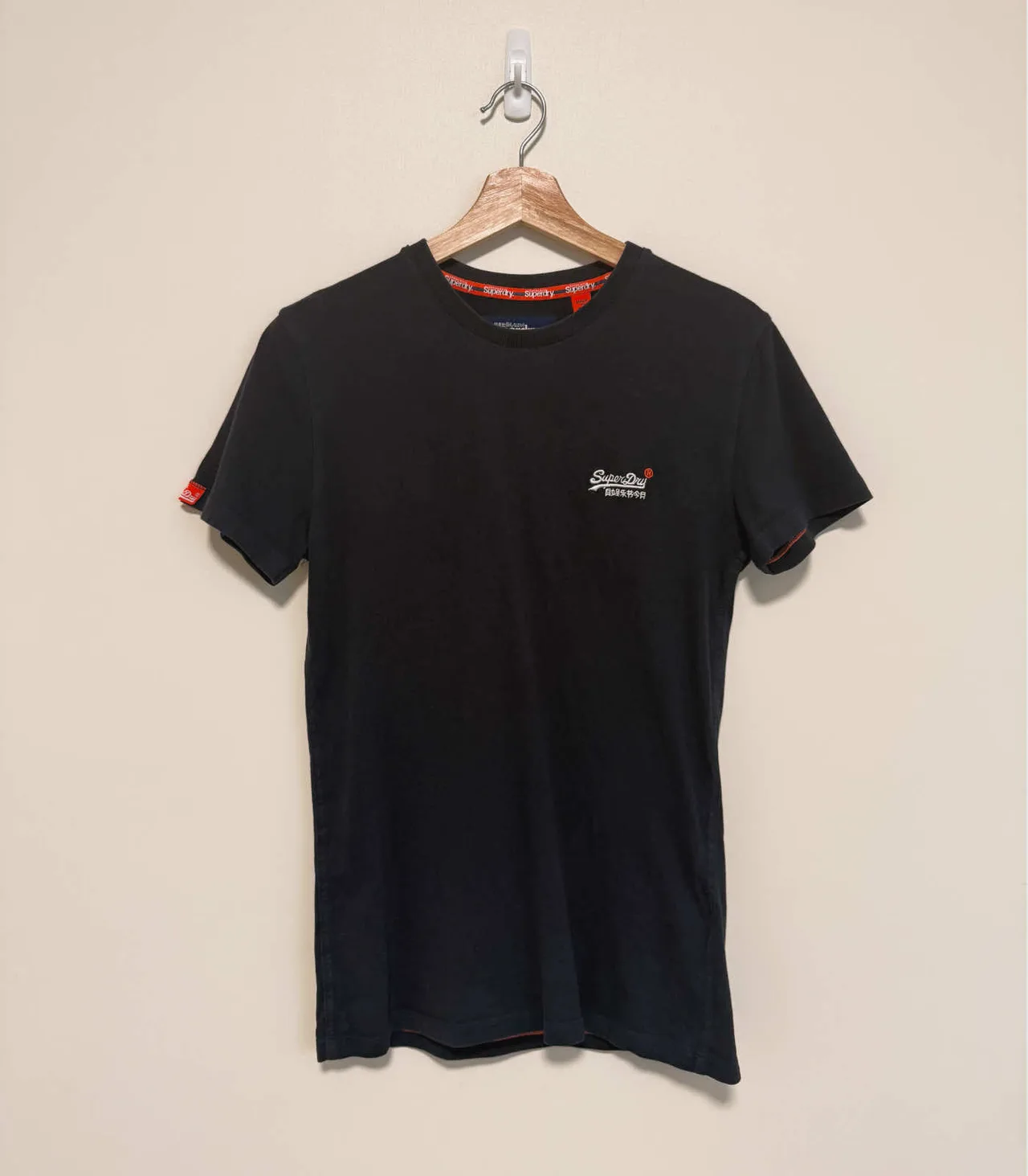 Superdry Dark Navy Crewneck Cotton T-shirt - Men's XS — photo 3