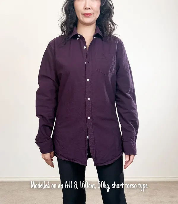 Connor Purple Slim Fit Cotton Button-Down Shirt - Men's Small