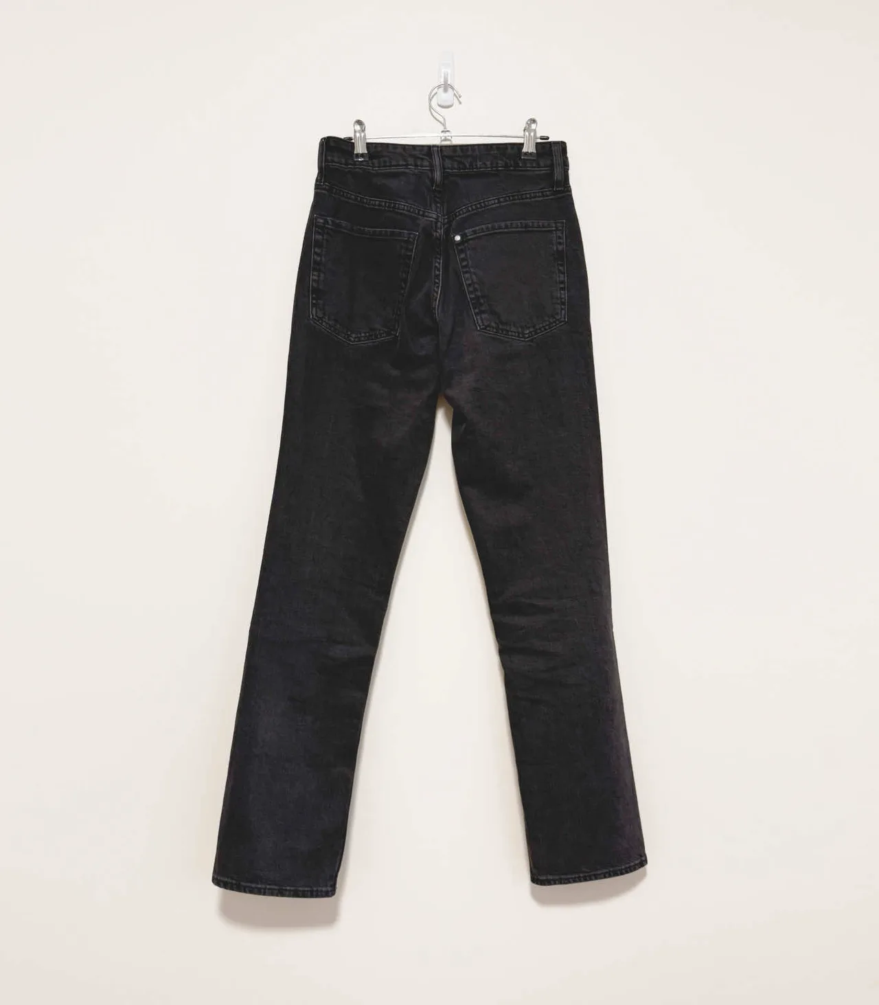 H&M High Rise Slim Straight Black Jeans - EU 34 — photo 4