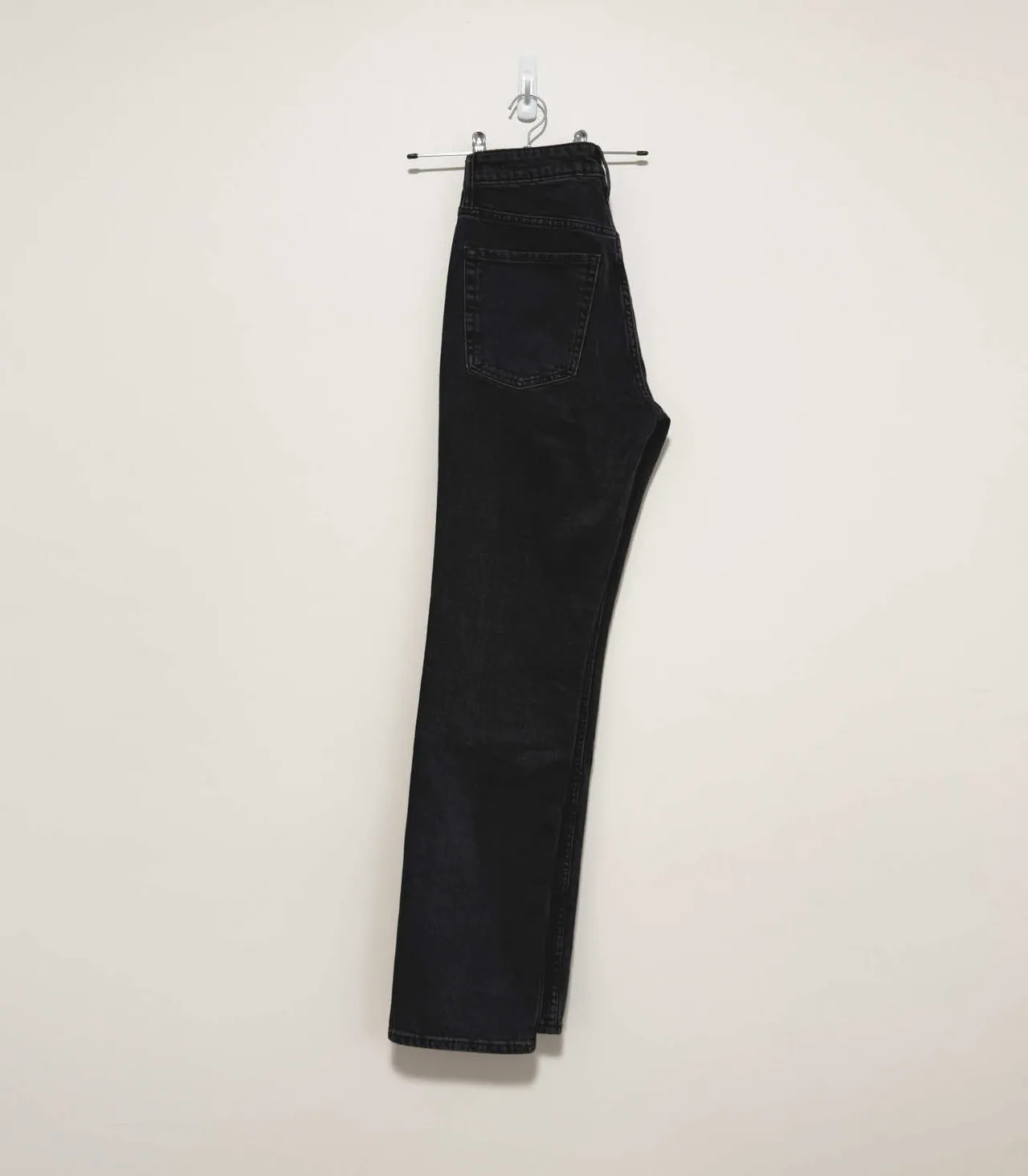 H&M High Rise Slim Straight Black Jeans - EU 34 — photo 5