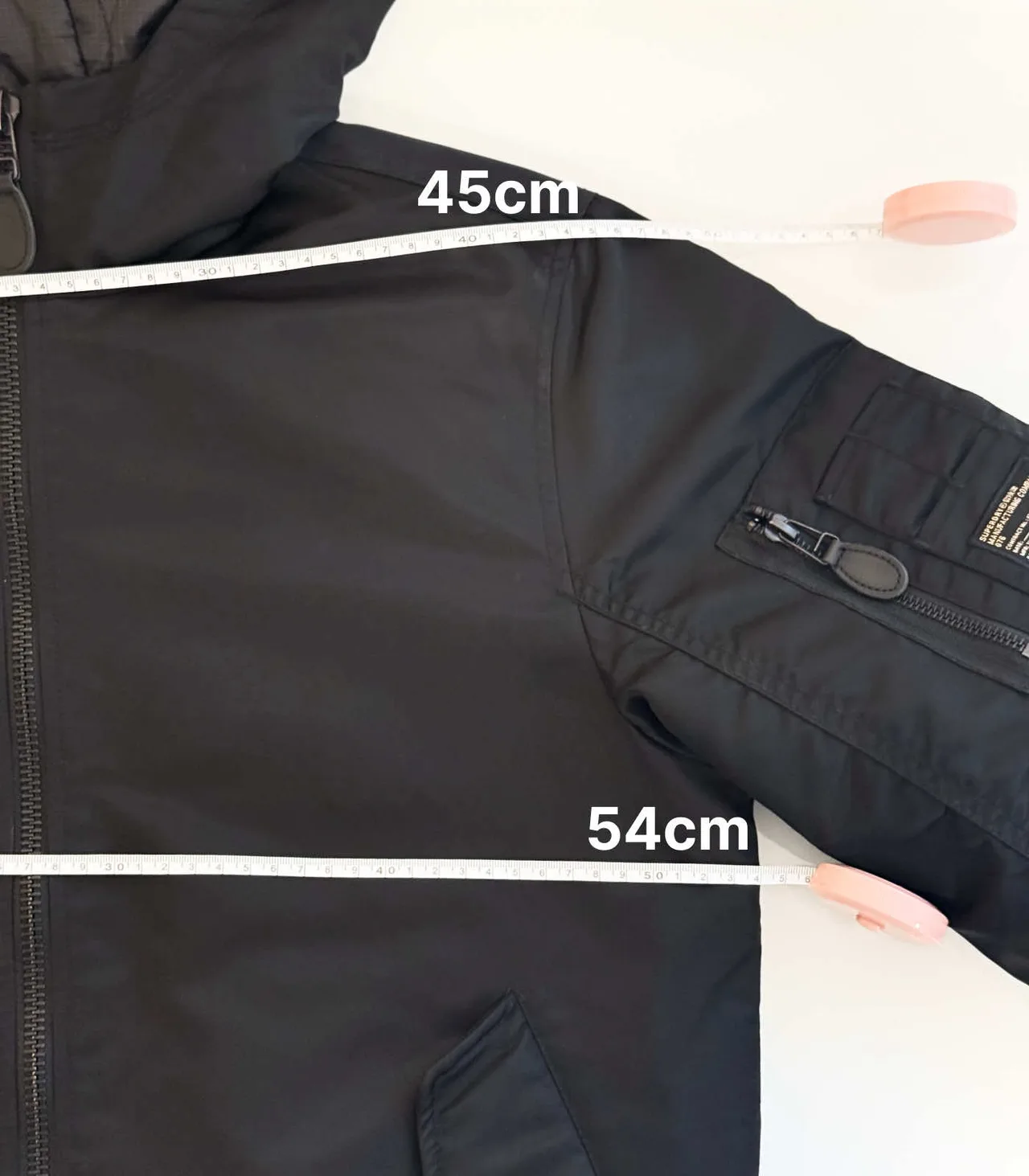Superdry MA1 Hooded Quilted Bomber Jacket - Mens XS, Black — photo 10
