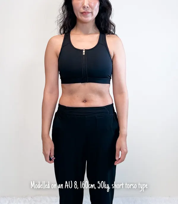 Nike Black Padded Zip-Front Dri-Fit Sports Bra - Small