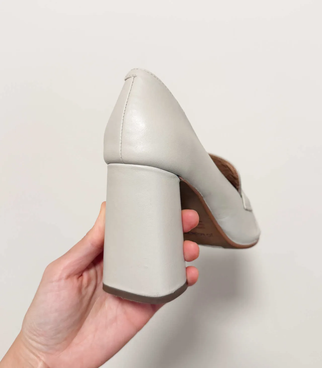 Jo Mercer Bone Covet Block Leather Heel Loafers - EU 37 — photo 7
