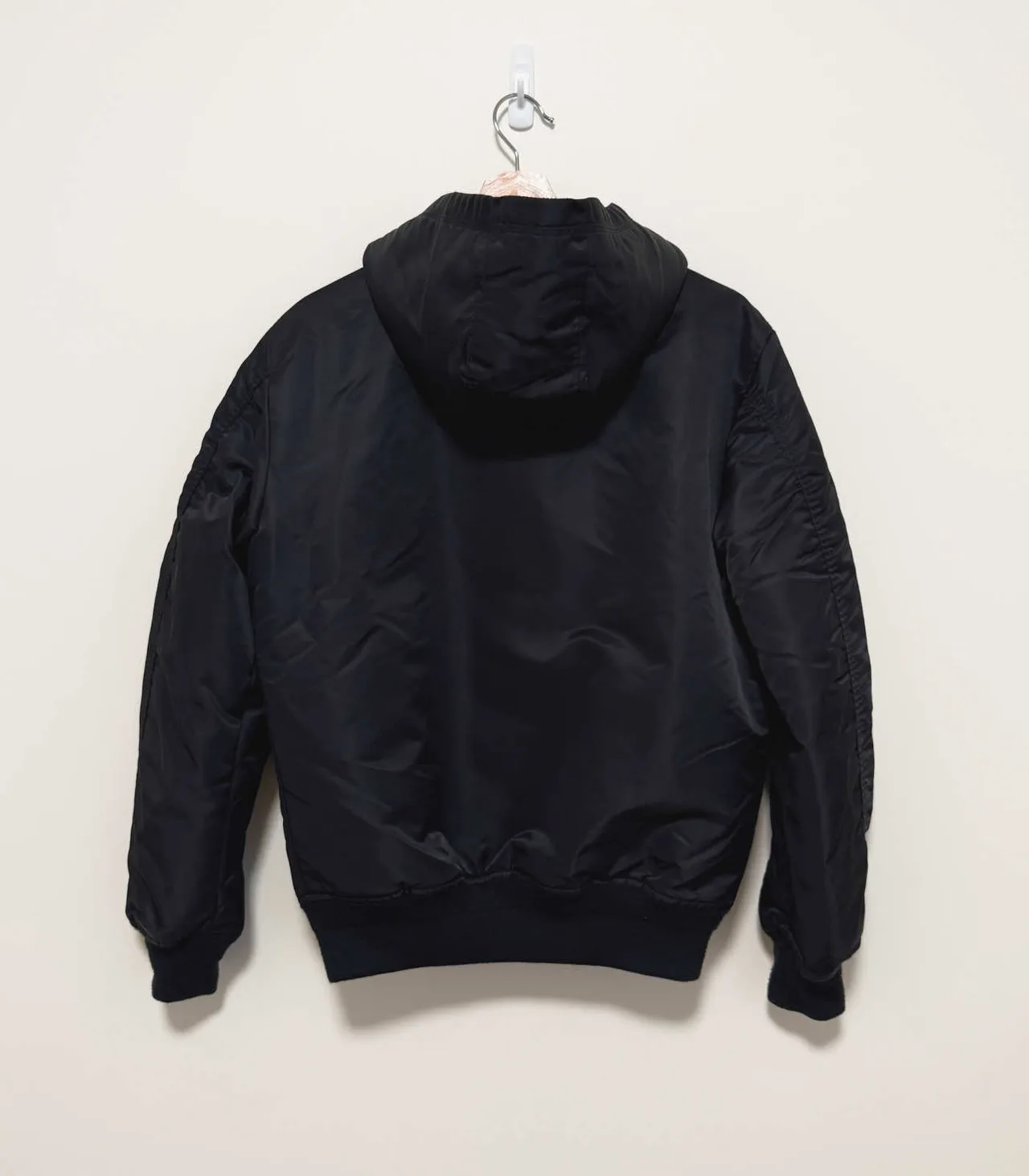 Superdry MA1 Hooded Quilted Bomber Jacket - Mens XS, Black — photo 5