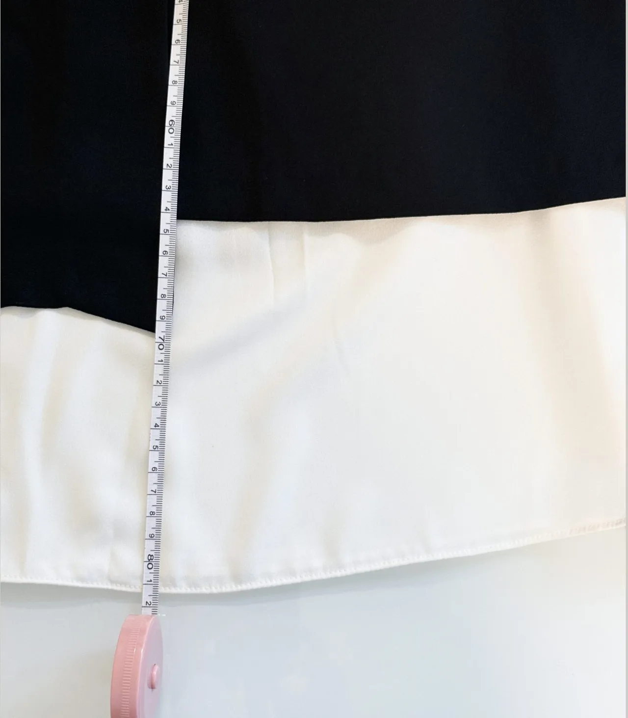 Angbutter Black Layered Midi Wrap Skirt with White Underlay - XS — photo 10