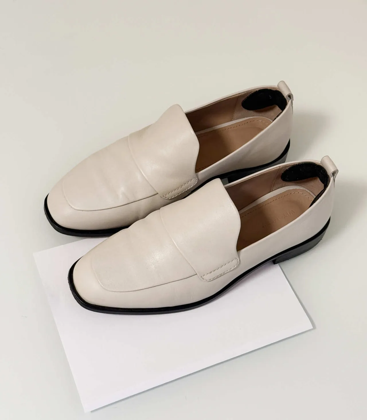 Witchery Ecru Leather Loafer - EU 36 (runs large) — photo 8