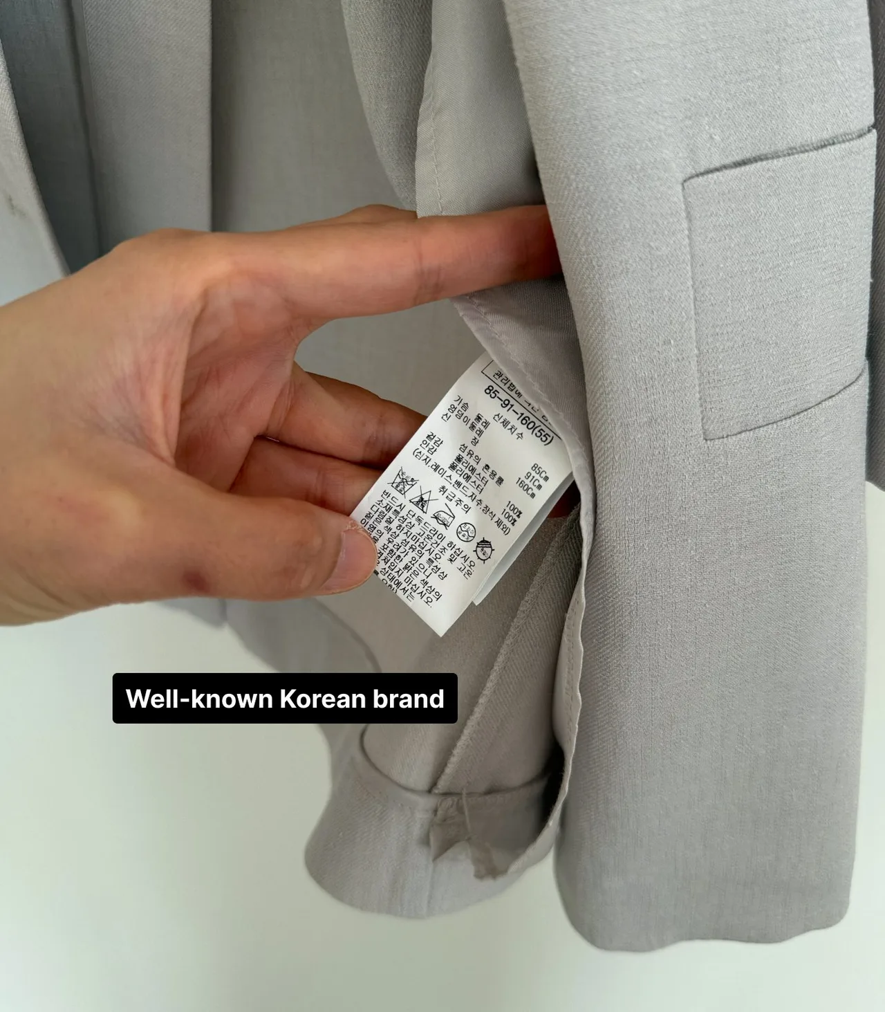 LIST 3/4 Sleeve Light Grey Summer Blazer - Small — photo 9
