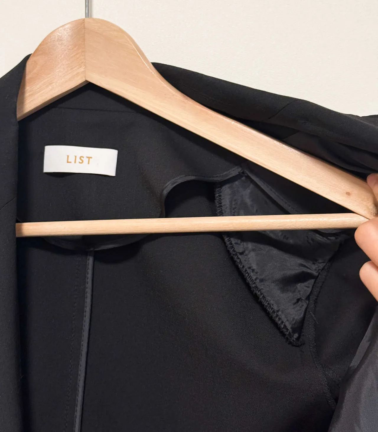 LIST Black Linen-blend Cropped Blazer - Medium — photo 10