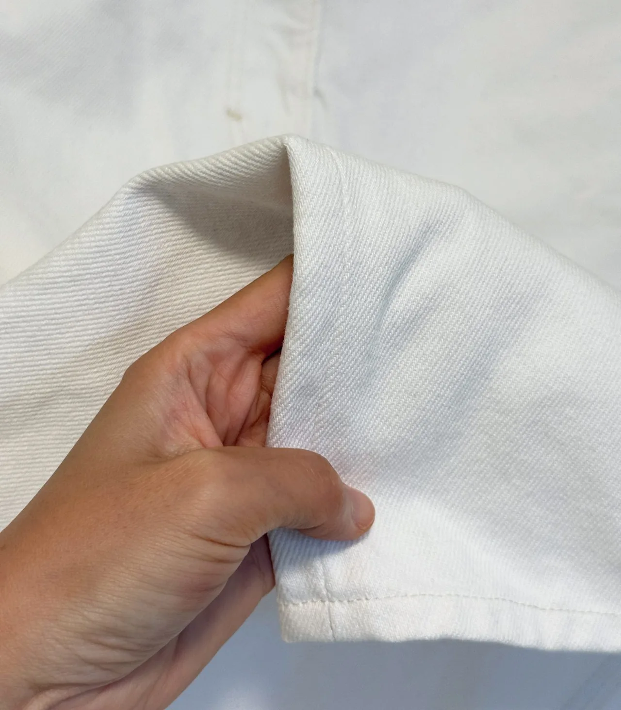 COS White Denim High-Waisted Midi Skirt with Front Slit - EU 34 — photo 6
