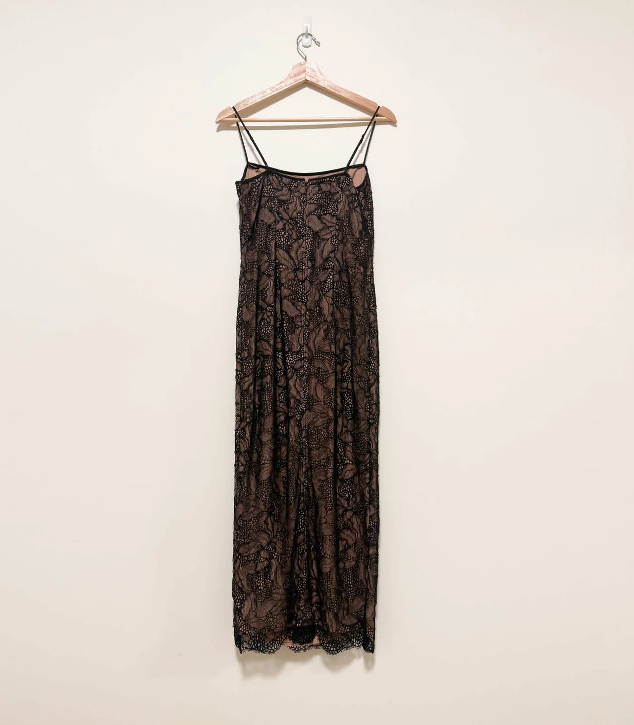 Witchery Black Lace Slip Midi Dress - AU 6 — photo 4