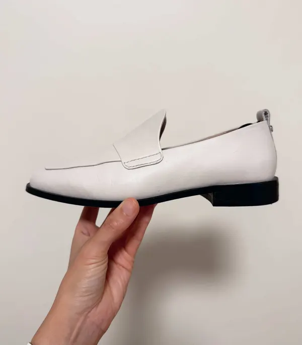 Witchery Ecru Leather Loafer - EU 36 (runs large)