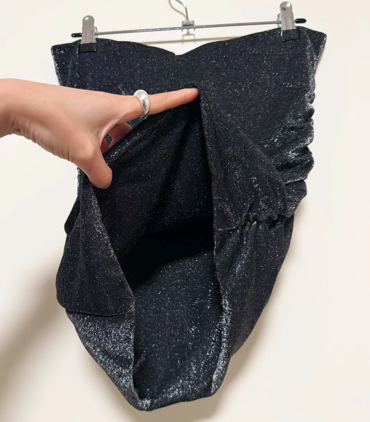 Kookai Black Metallic Strapless Bandeaus Top - AU 10 — photo 6