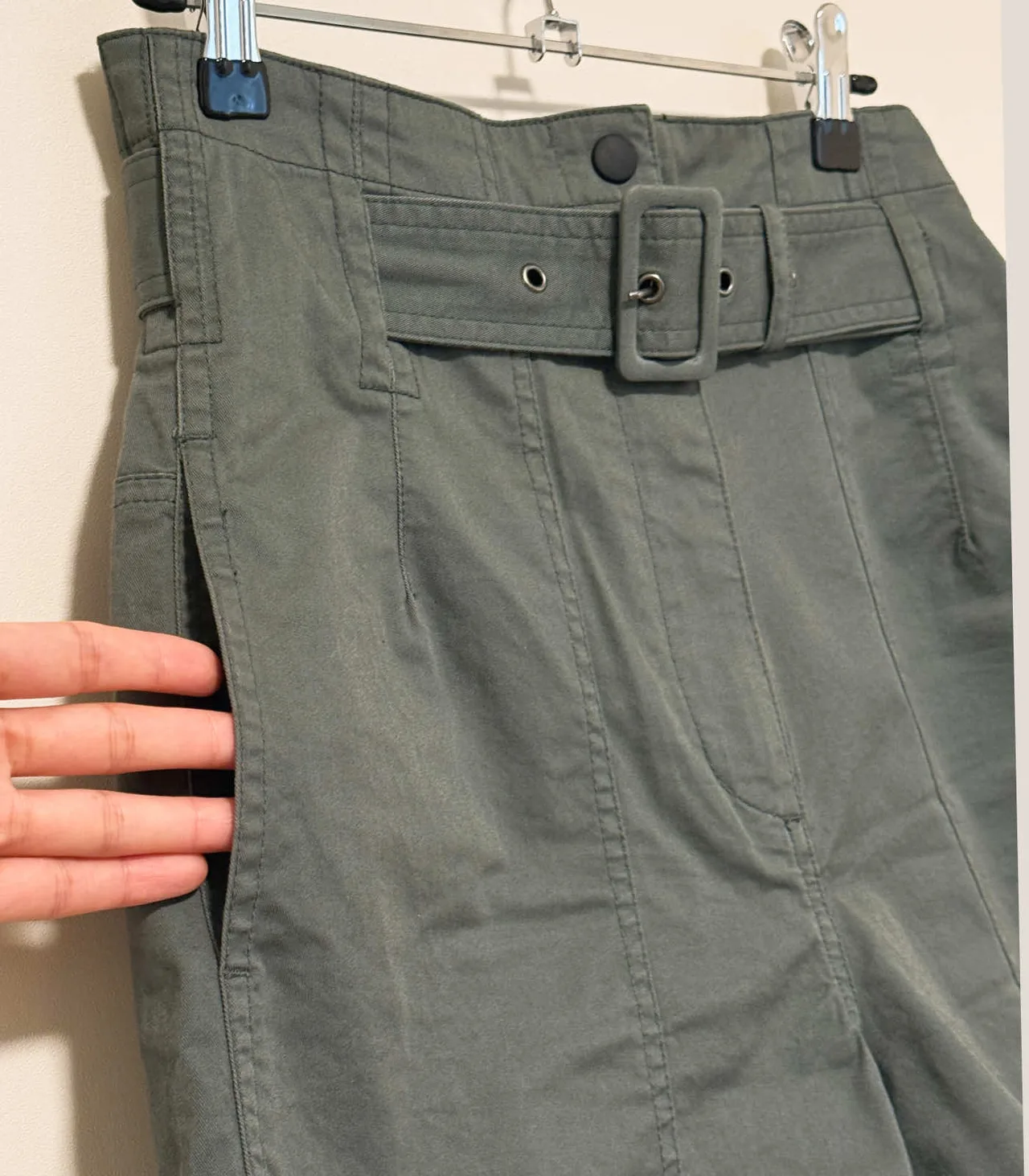 Saba Remy Army green High-waisted Tailored Short - AU 4 — photo 5