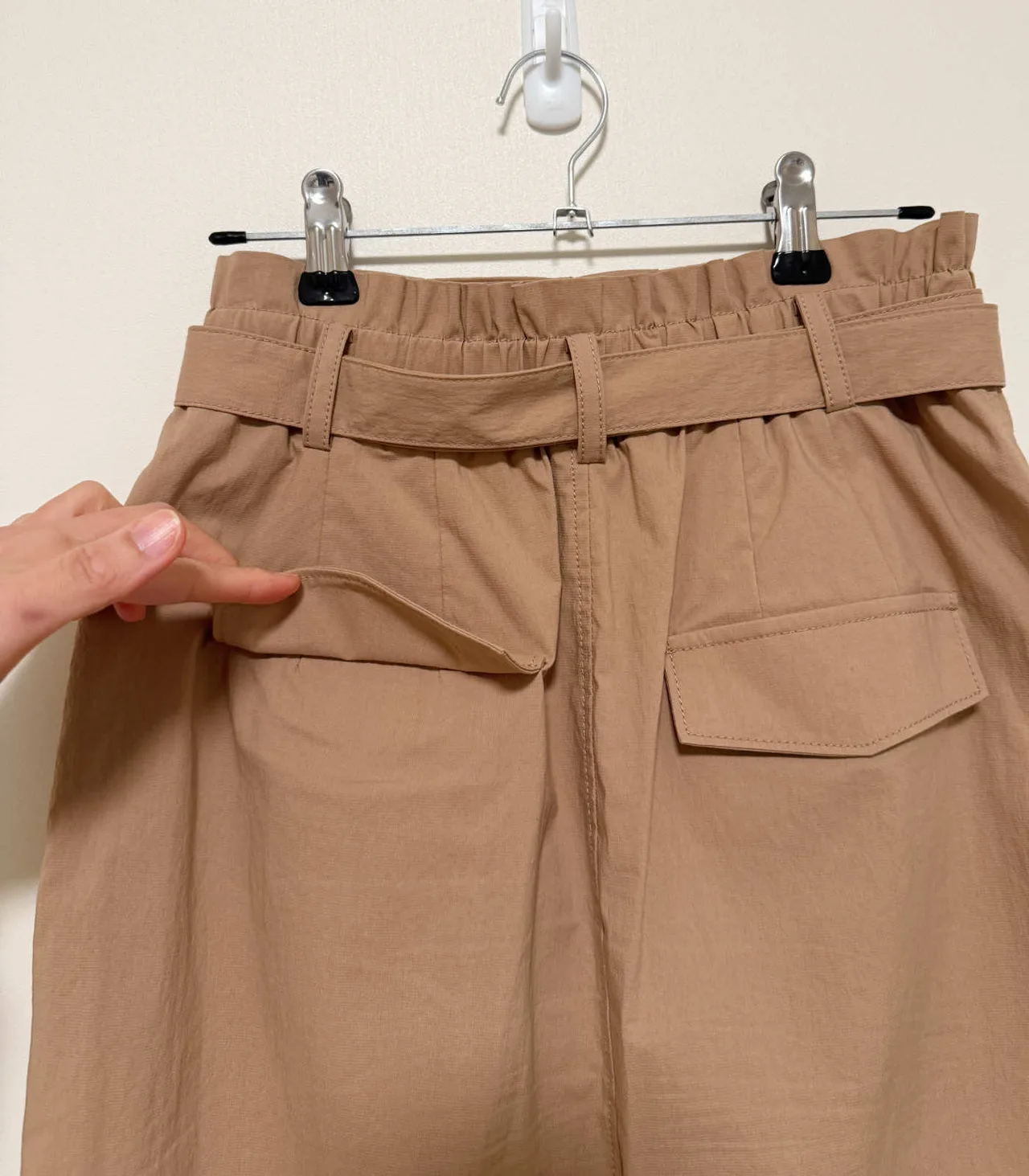 ZOOC Camel Paperbag Waist Midi Skirt with Tie Belt - Small — photo 7