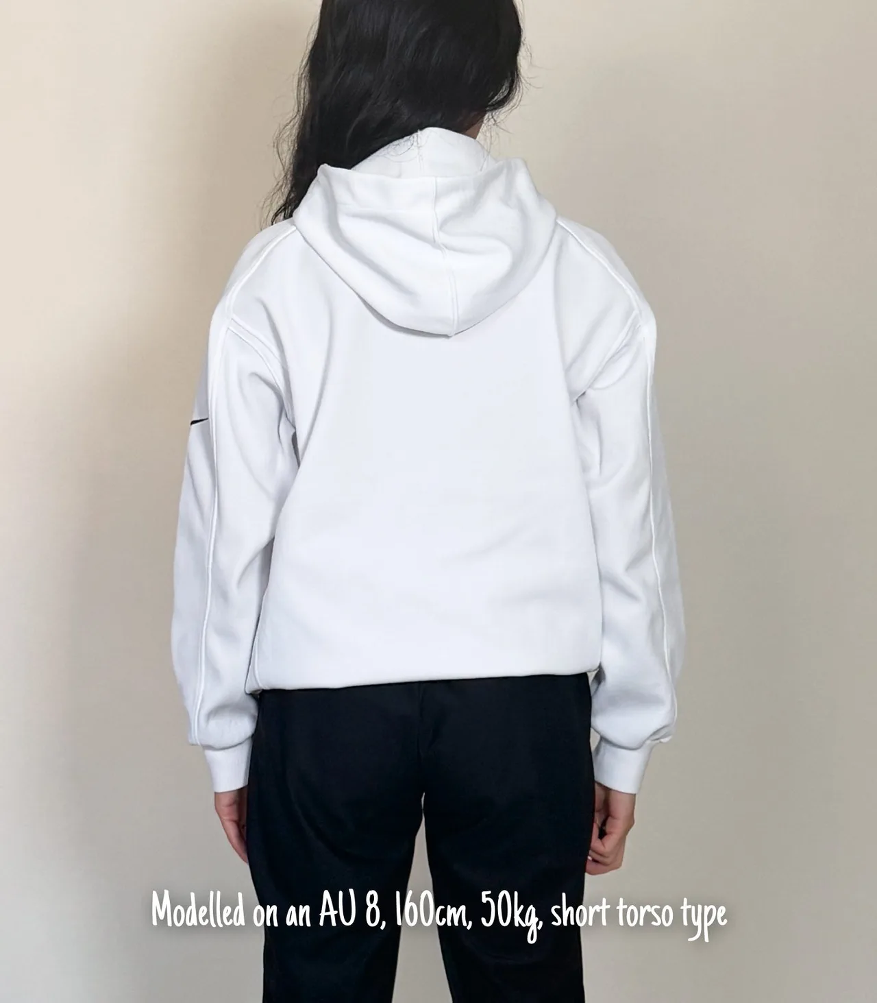 Nike White Vintage Half-Zip Hoodie - Men's Small — photo 2