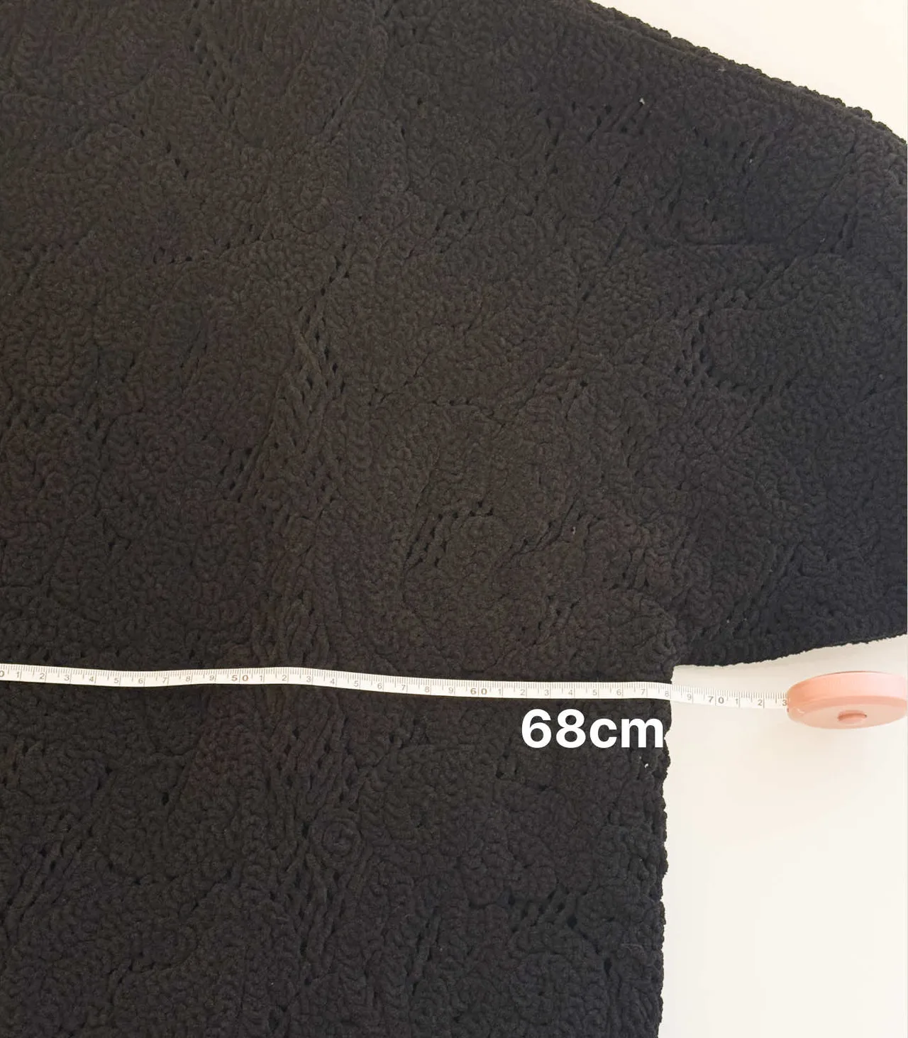 Zara Black Chenille Knit Oversized Open Jacket Cardigan - Medium — photo 9