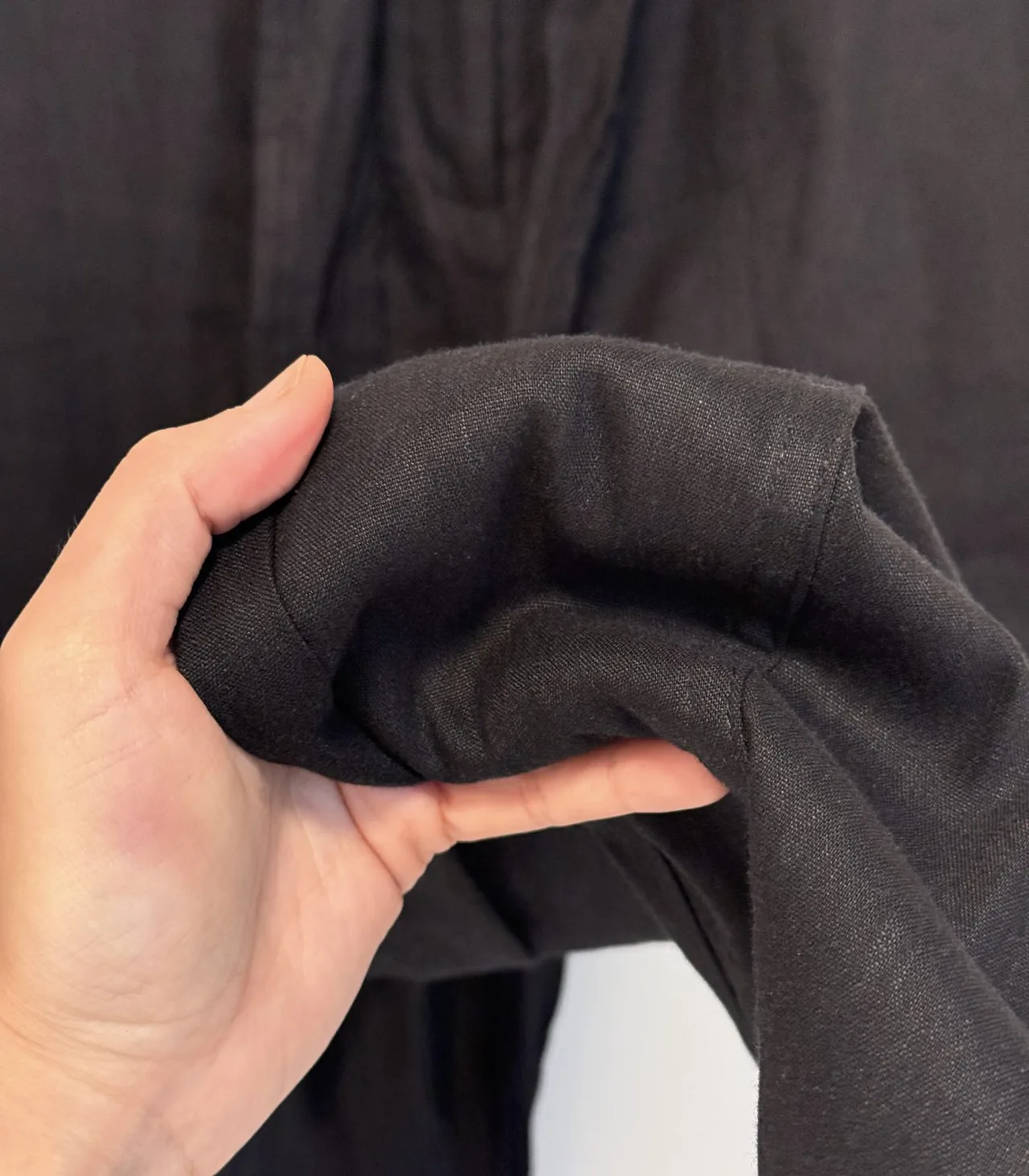 Witchery Black Linen Trousers with Waist Tie - AU 4 — photo 6