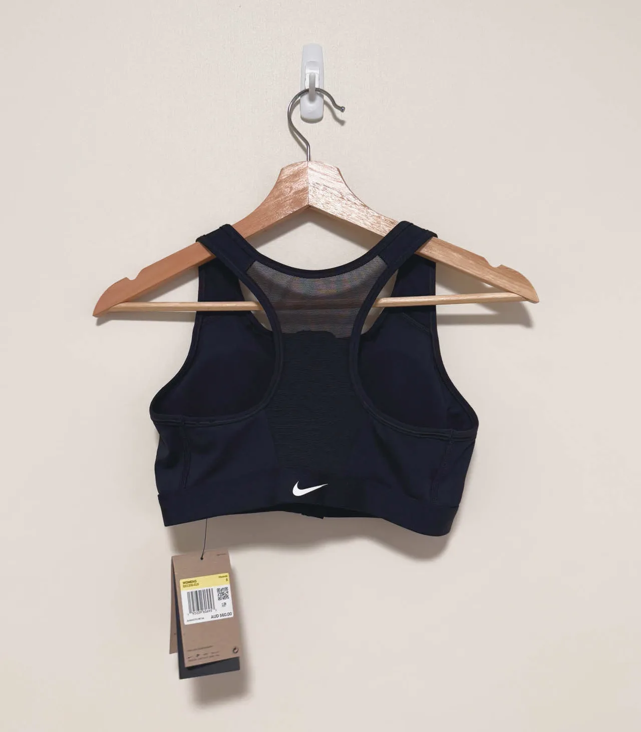Nike Black Padded Zip-Front Dri-Fit Sports Bra - Small — photo 5