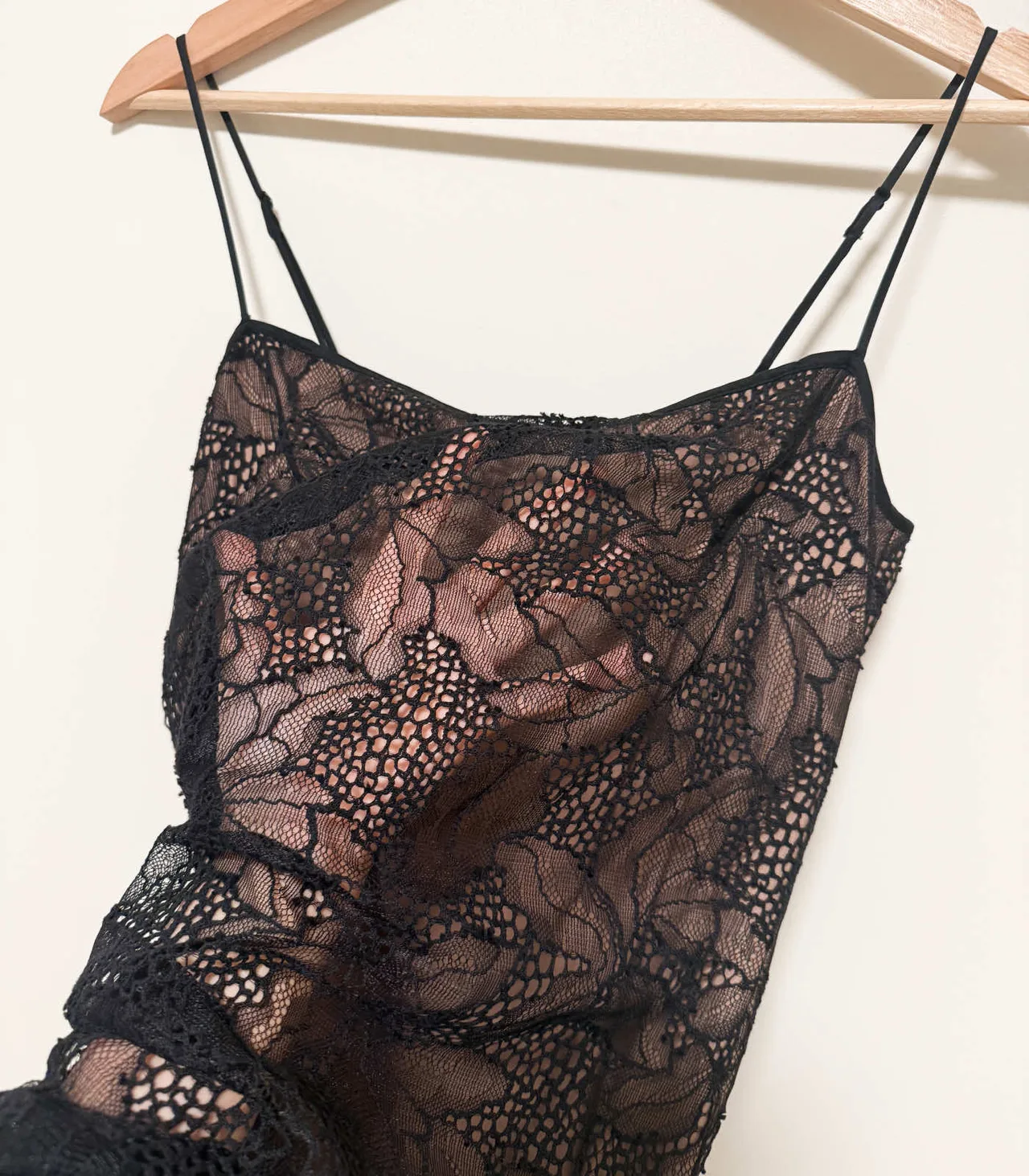 Witchery Black Lace Slip Midi Dress - AU 6 — photo 5