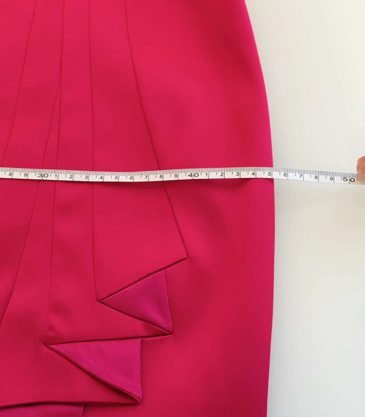Karen Millen Fuchsia Pink One Shoulder Satin Midi Dress - AU 12 — photo 12