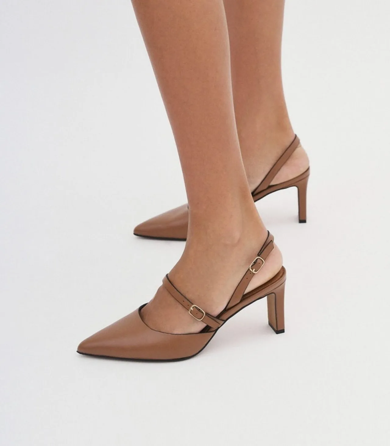 Jo Mercer Karina Brown Sling Back Mid Heels - EU 37 — photo 2