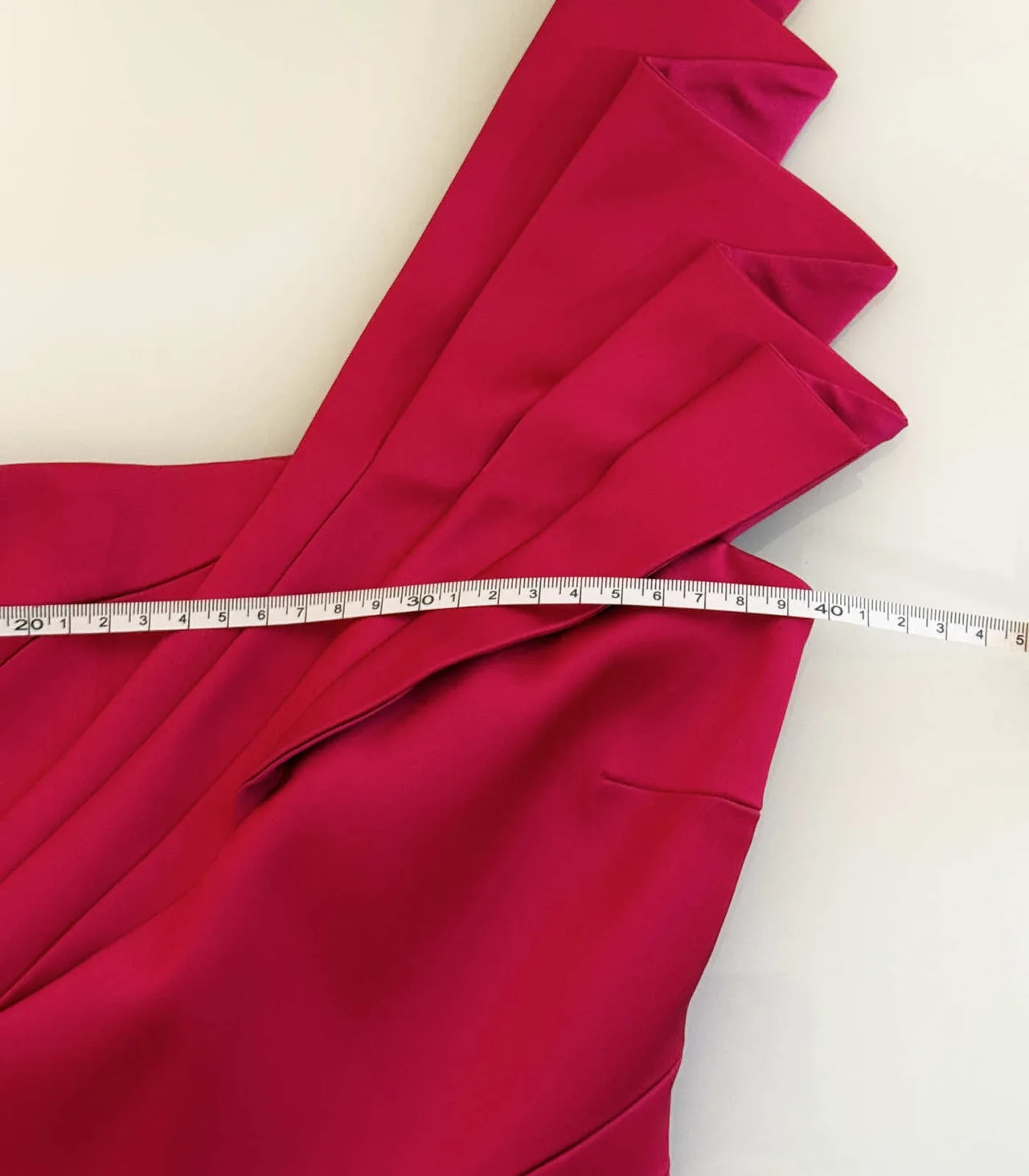 Karen Millen Fuchsia Pink One Shoulder Satin Midi Dress - AU 12 — photo 10