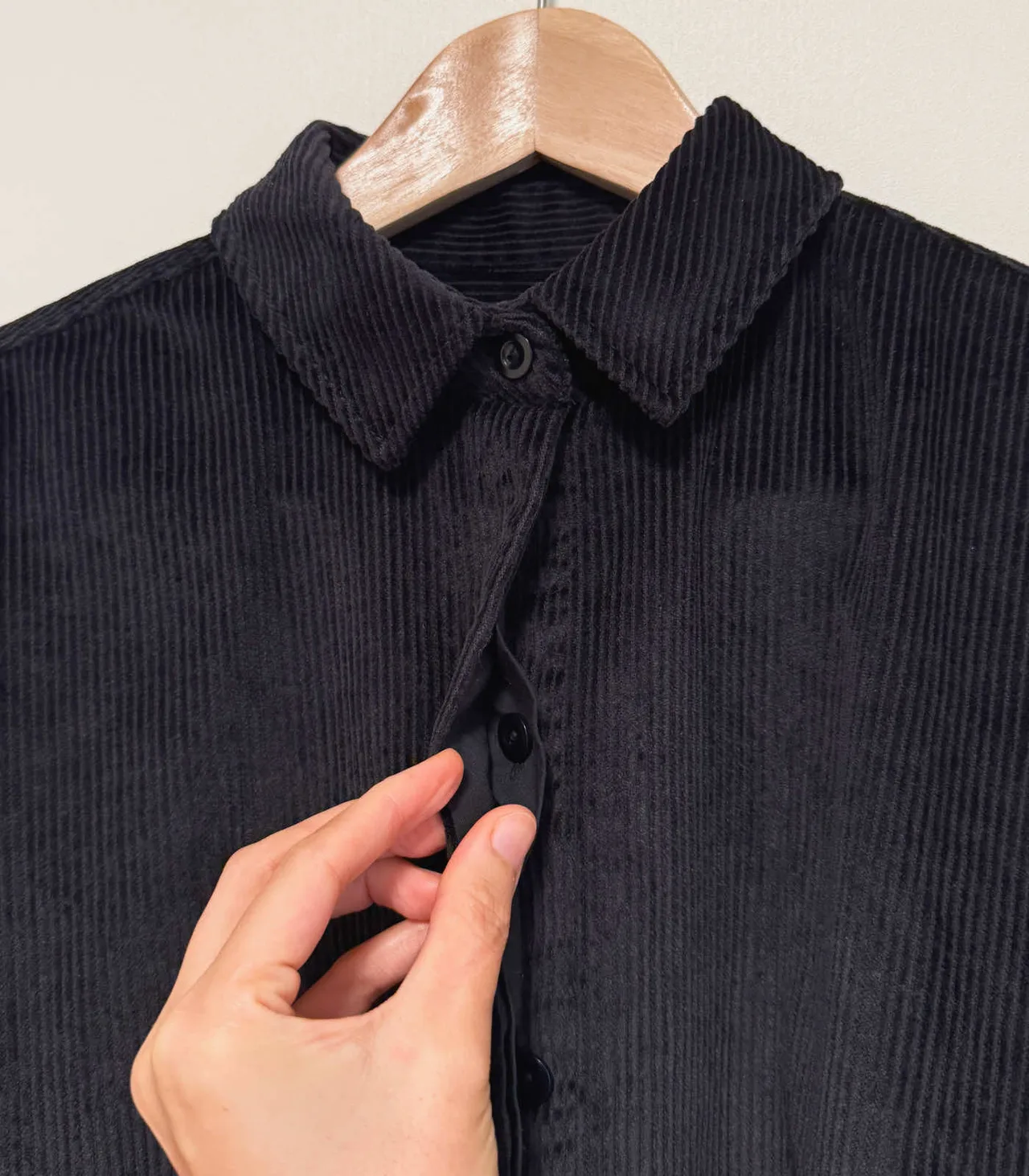 COS Black Corduroy Oversized Button Down Shirt Shiket - EU 34 — photo 7