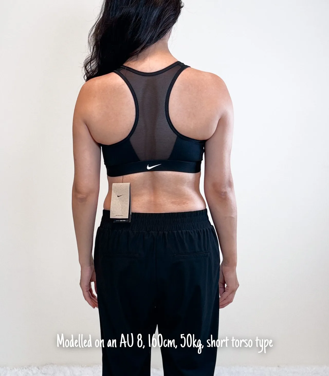 Nike Black Padded Zip-Front Dri-Fit Sports Bra - Small — photo 2