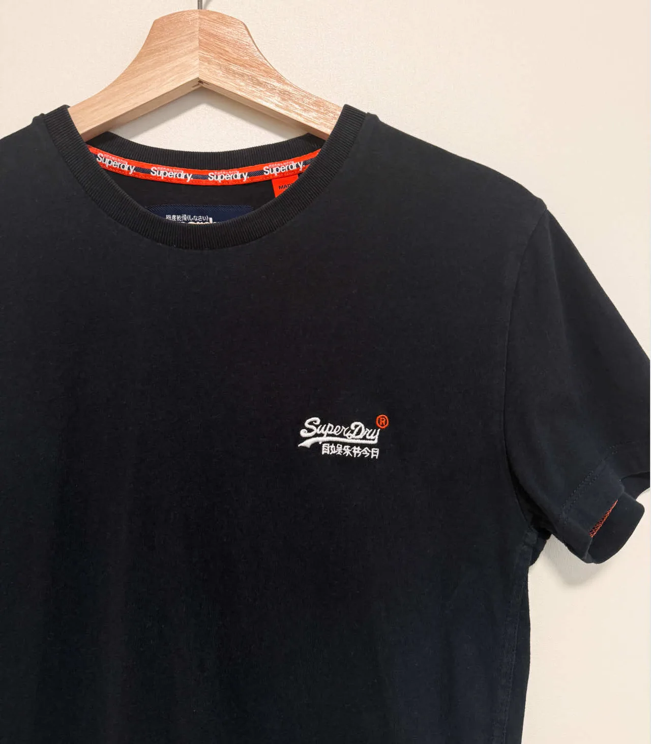 Superdry Dark Navy Crewneck Cotton T-shirt - Men's XS — photo 4