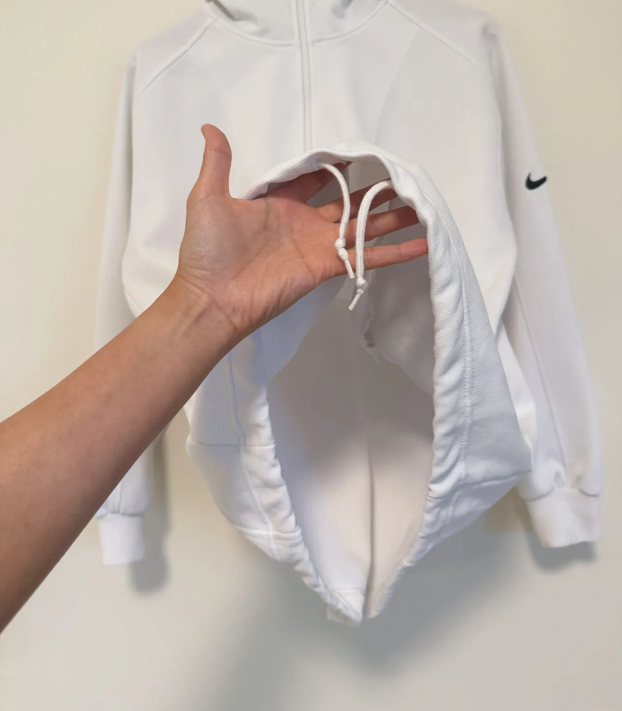 Nike White Vintage Half-Zip Hoodie - Men's Small — photo 5