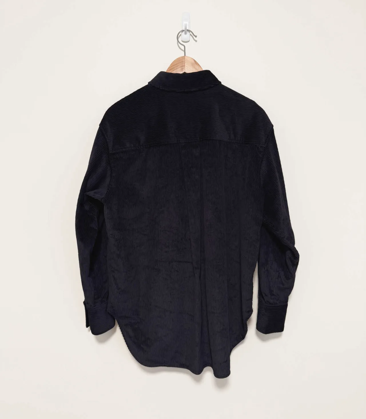 COS Black Corduroy Oversized Button Down Shirt Shiket - EU 34 — photo 4