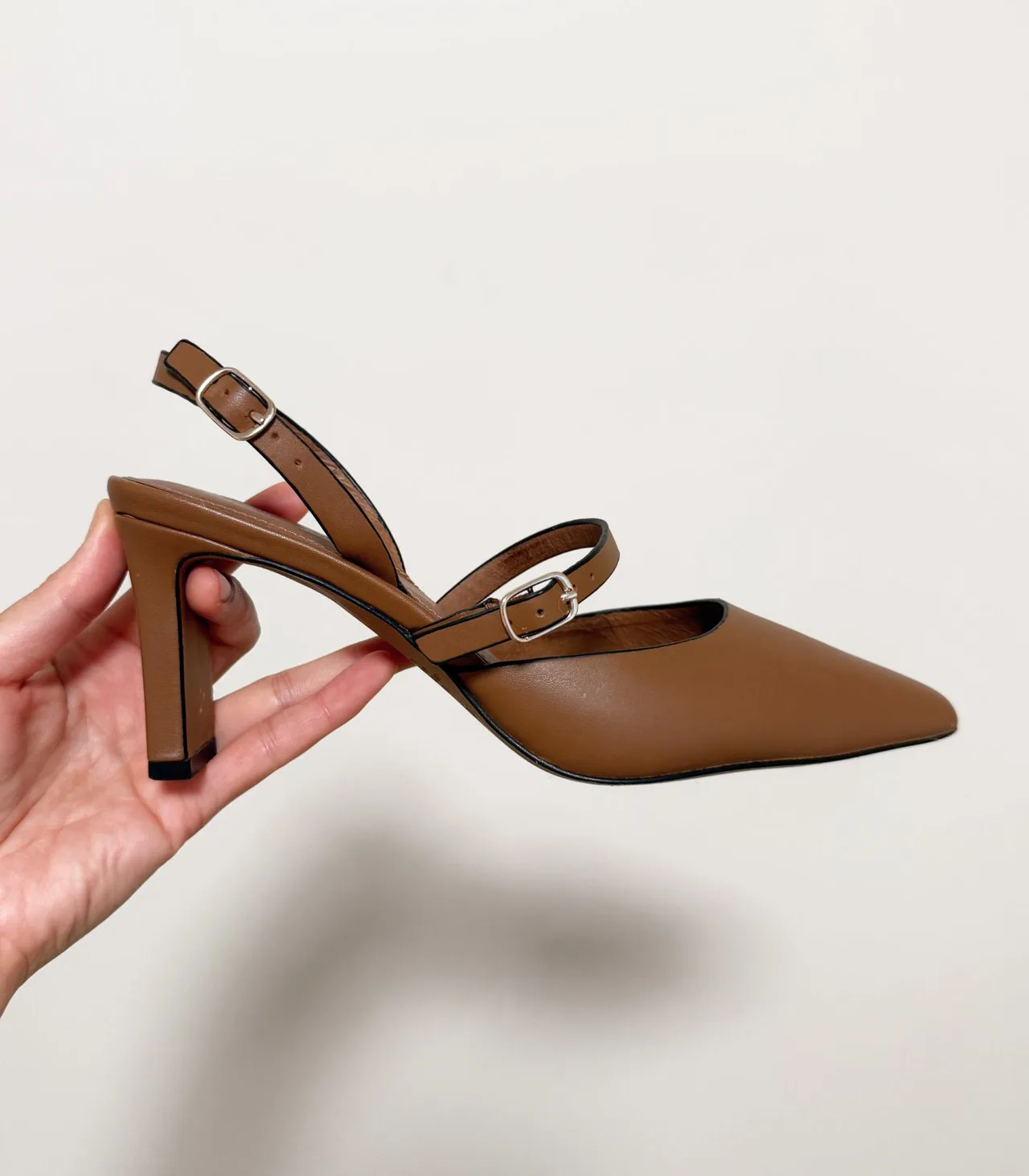 Jo Mercer Karina Brown Sling Back Mid Heels - EU 37 — photo 4