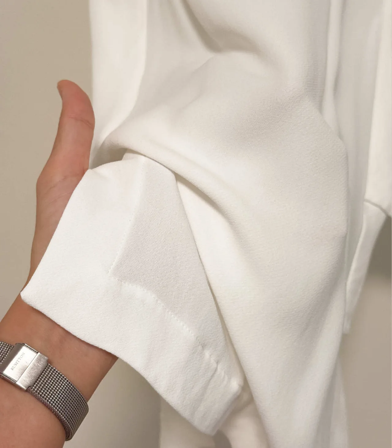 Sass & Bide White Asymmetric Viscose Sleeveless Top - AU 6 — photo 8