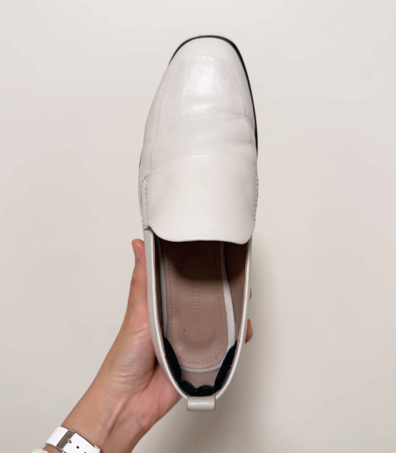 Witchery Ecru Leather Loafer - EU 36 (runs large) — photo 2
