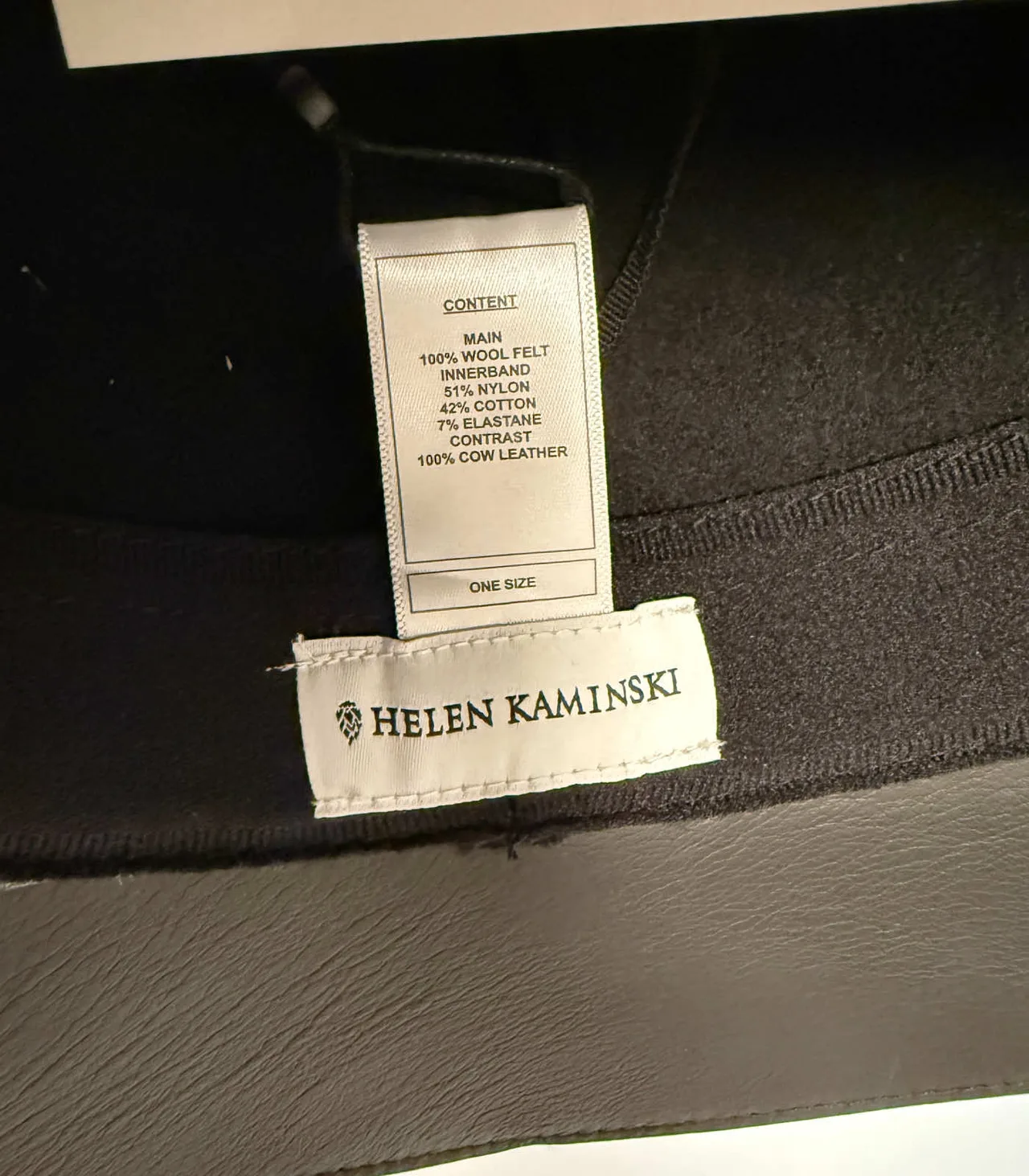Helen Kaminski Mariko Black Wool Felt Cloche Hat — photo 5