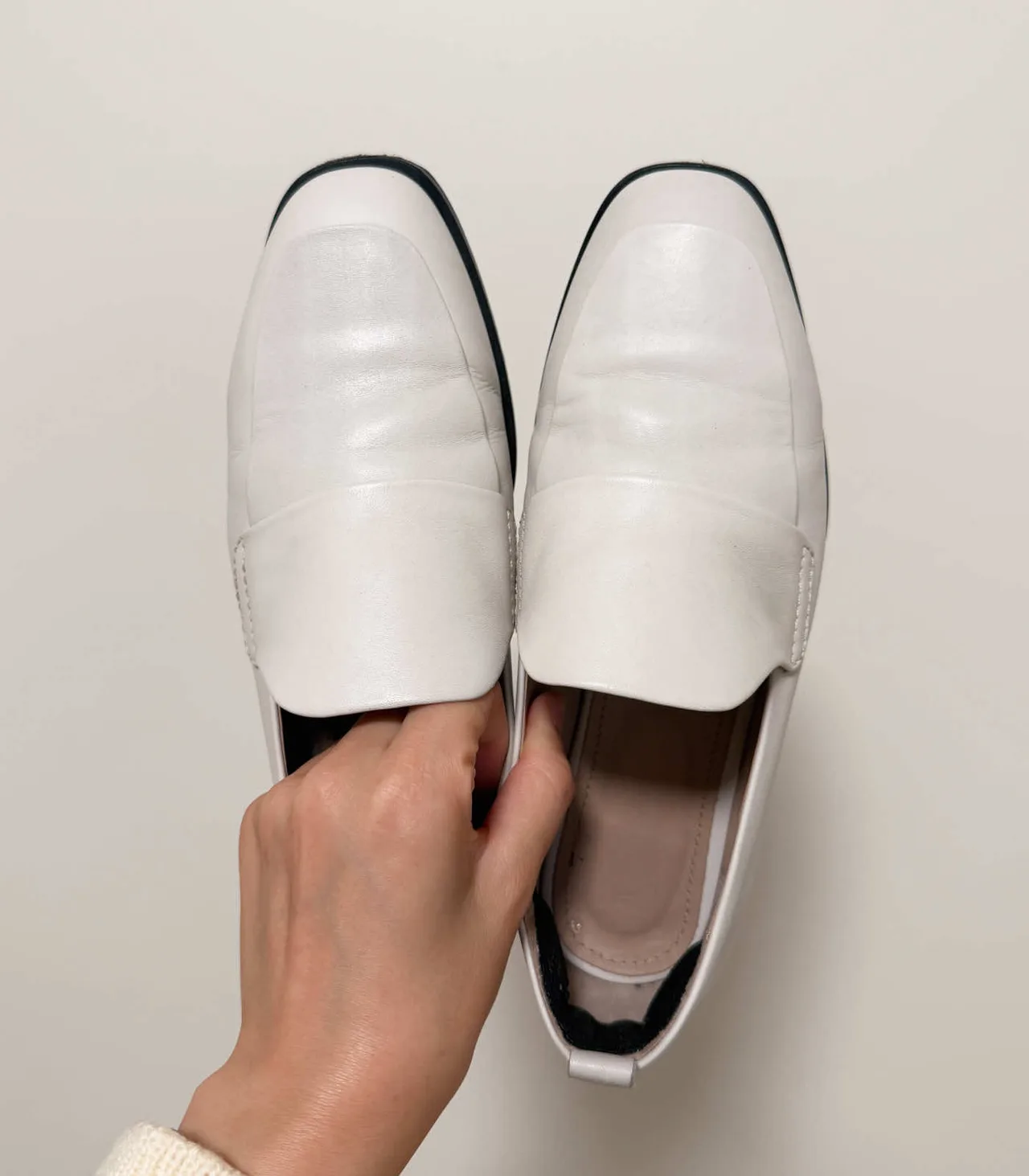Witchery Ecru Leather Loafer - EU 36 (runs large) — photo 6
